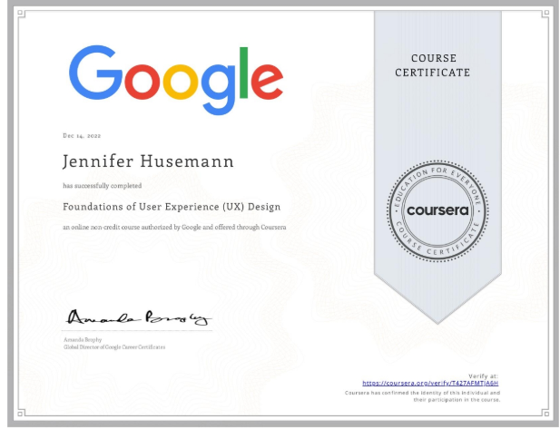 UX Certificate